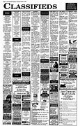 Image result for Classified Ads Newspaper Printable Sample