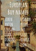 Image result for European Boy Names