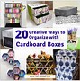 Image result for Cardboard Box DIY Organization Projects