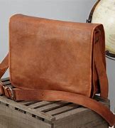 Image result for Handmade Leather Messenger Bag