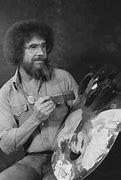 Image result for Bob Ross Wig and Beard