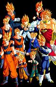 Image result for All Known Saiyans