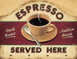 Image result for Enamel Coffee Sign