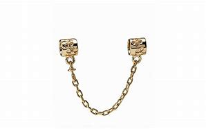 Image result for Pandora Gold Plated Safety Chain