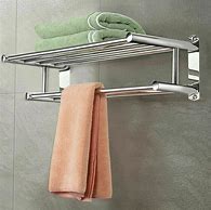 Image result for Wall Mounted Bathroom Towel Rack