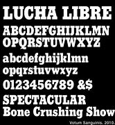 Image result for Mexican Wrestling Font