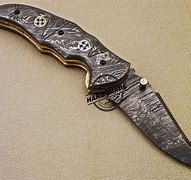 Image result for Damascus Steel Pocket Knife