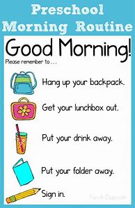 Image result for First Day of School Morning Routine