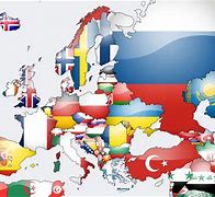 Image result for Europe Continent Map with Flags