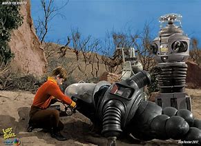 Image result for Lost in Space Robot and Gurl