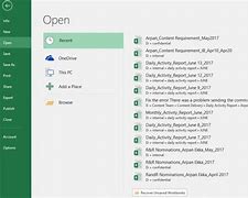 Image result for Recover a Document Excel