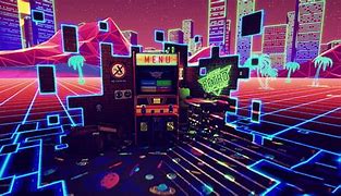 Image result for 3D Neon Game World