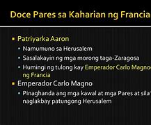 Image result for Doce Pares Ng Pransya