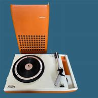 Image result for Orange Portable Record Player 1970s