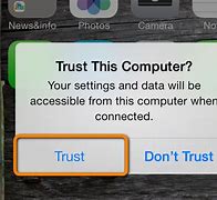 Image result for Trust This Computer iPhone