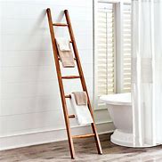 Image result for Bathroom Towel Ladder Rack