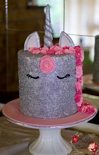 Image result for Glitter Unicorn Cake Decorations