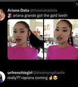 Image result for Ariana Grande Gold Teeth