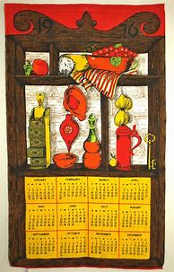 Image result for 1976 Calendar Irish Linen Tea Towel