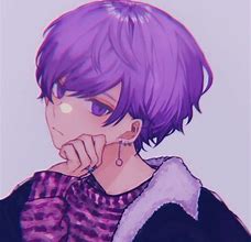 Image result for Purple Anime Guy Aesthetic