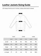 Image result for Jacket Size Chart