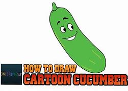 Image result for How to Draw a Funny Cucumber