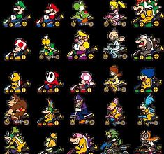 Image result for 8-Bit Mario Kart Characters
