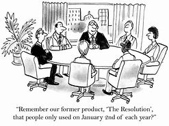 Image result for Fun New Year Resolution Cartoon