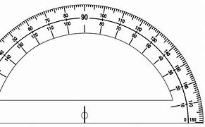 Image result for Pic of a Protractor