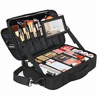Image result for Travel Adjustable Compartment Makeup Bag