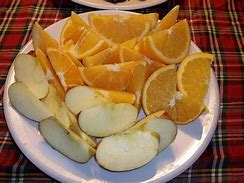 Image result for Sliced Oranges and Apple's