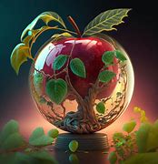 Image result for Glass Apple and Apple Core