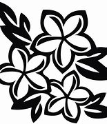 Image result for Tropical Flower Clip Art Black and White