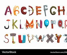 Image result for Letters Made Out of Objects