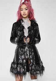 Image result for Dollskill Website Black Fur Jacket