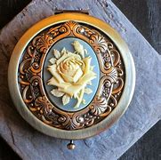 Image result for Vintage Compact Mirror