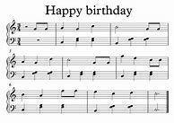 Image result for Happy Birth Day Notes Piano with Letters