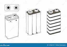 Image result for 9 Volt Battery Drawing