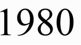 Image result for 1980 Number