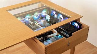 Image result for Wooden Computer Cabinets Industrial Pinterest