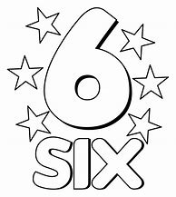 Image result for Drawing of Number 6