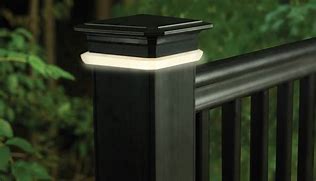 Image result for Deck Railing Post Lights