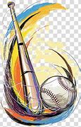 Image result for Baseball Colorful Bat and Ball