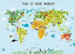 Image result for World Map Preschool