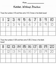 Image result for Number Writing Template