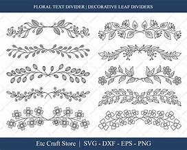 Image result for Floral Divider SVG