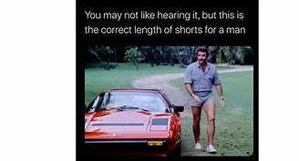 Image result for Magnum Pi Shorts Meme