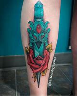 Image result for Rose Mandala Calf Tattoo