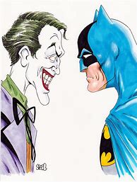 Image result for Batman and Joker Cartoon Drawings
