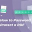 Image result for How to Password Protect a PDF in Adobe Reader